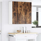 vidaXL Hängeschrank mit Tür Riga Geräucherte Eiche 80 x 31 x 80 cm