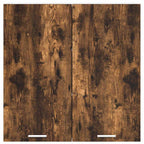vidaXL Hängeschrank mit Tür Riga Geräucherte Eiche 80 x 31 x 80 cm