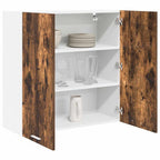 vidaXL Hängeschrank mit Tür Riga Geräucherte Eiche 80 x 31 x 80 cm