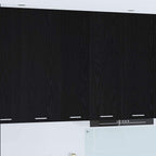 vidaXL Hängeschrank mit Speicher Schwarz Eichen-Optik 30 x 31 x 100 cm