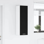 vidaXL Hängeschrank mit Speicher Schwarz Eichen-Optik 30 x 31 x 100 cm