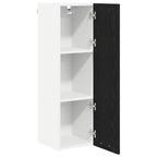 vidaXL Hängeschrank mit Speicher Schwarz Eichen-Optik 30 x 31 x 100 cm