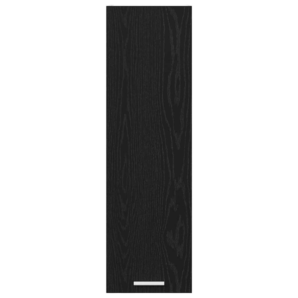 vidaXL Hängeschrank mit Speicher Schwarz Eichen-Optik 30 x 31 x 100 cm