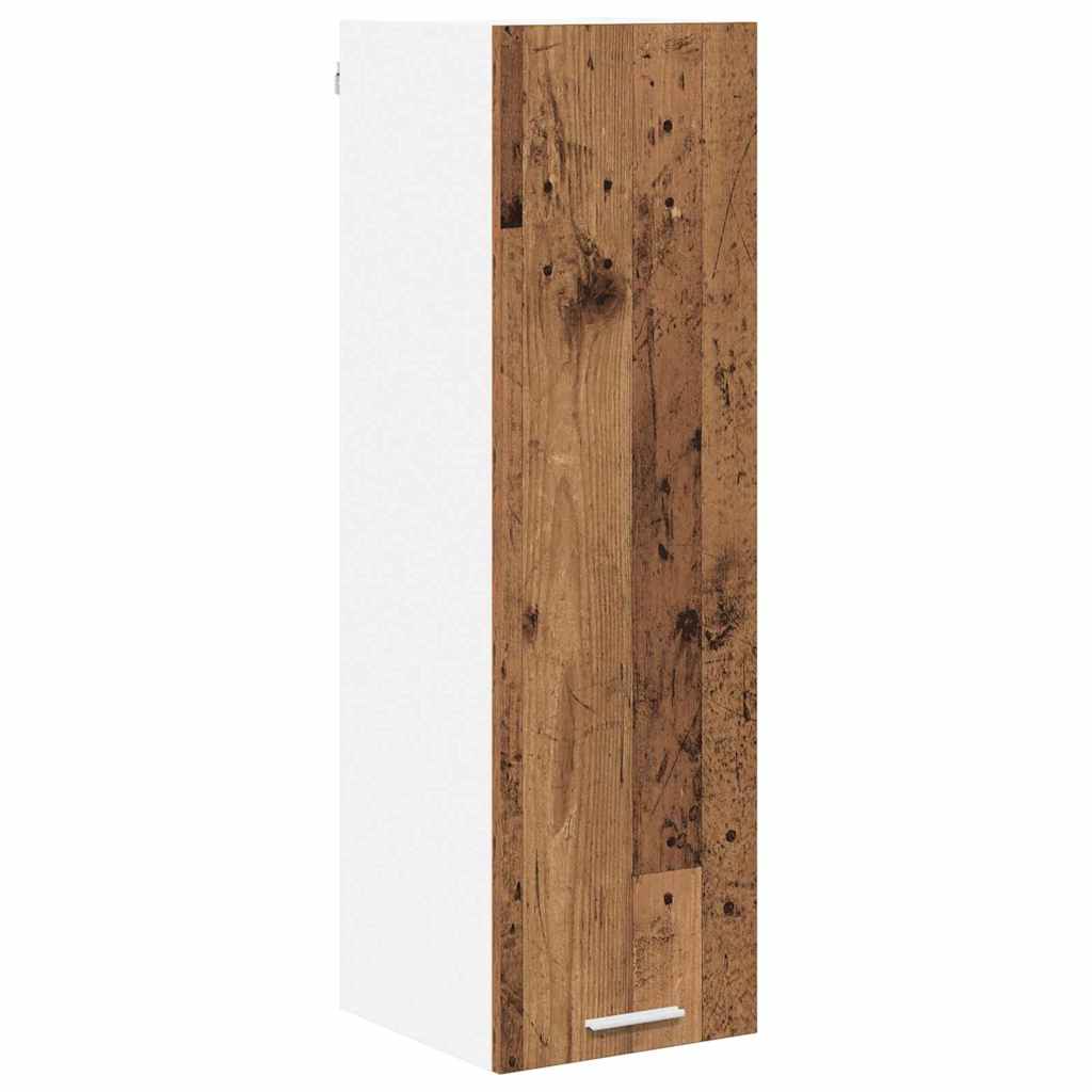 vidaXL Hängeschrank mit Tür Altholz 30 x 31 x 100 cm Holzwerkstoff
