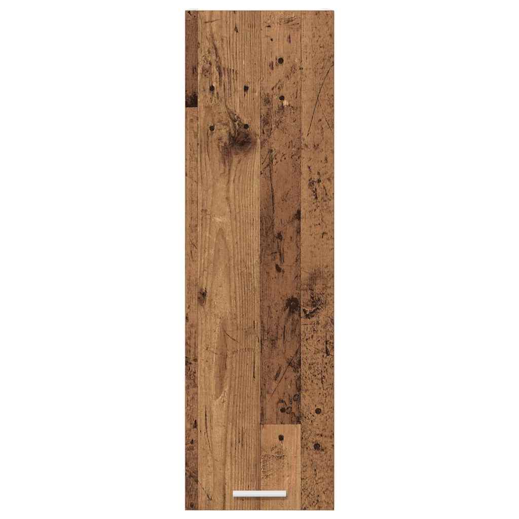 vidaXL Hängeschrank mit Tür Altholz 30 x 31 x 100 cm Holzwerkstoff