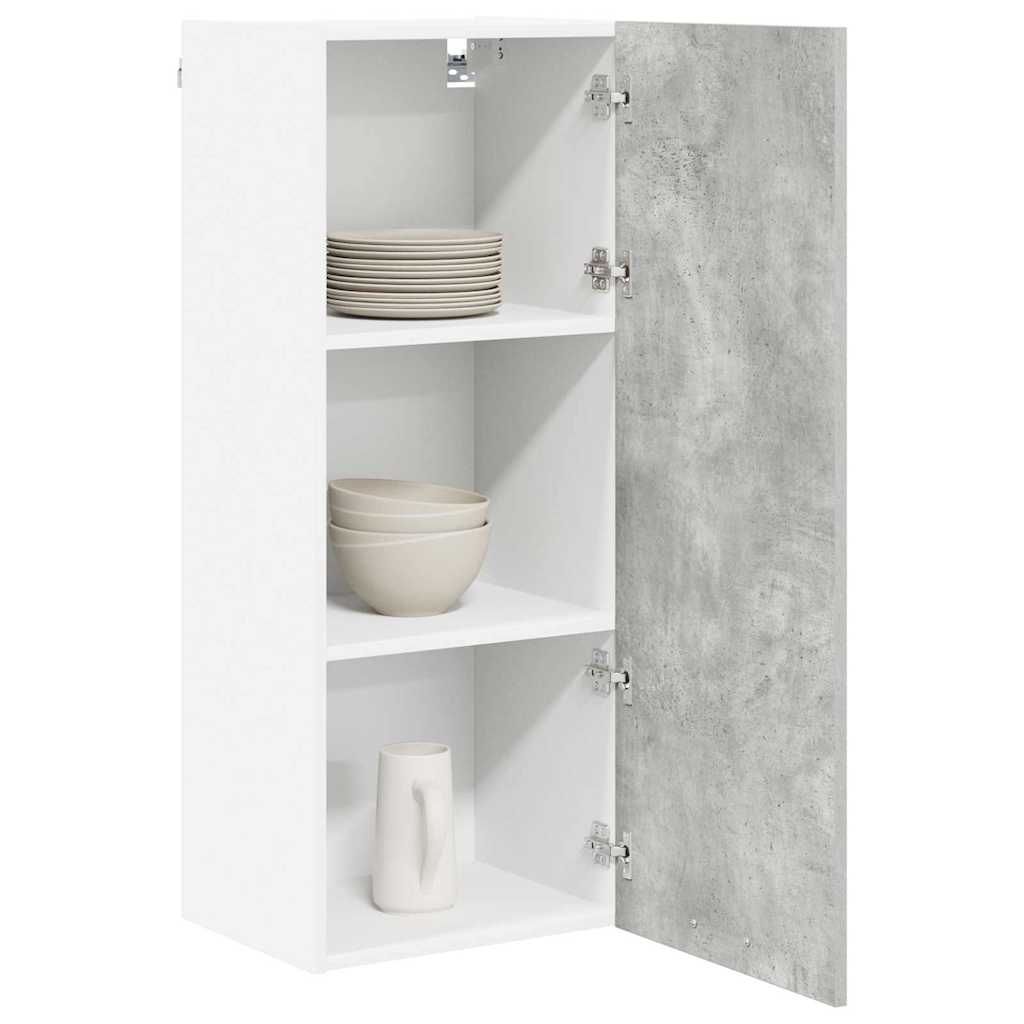 vidaXL Hängeschrank Riga Beton Grau 40 x 31 x 100 cm Holzwerkstoff