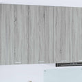 vidaXL Hängeschrank mit Speicher Grau Sonoma und Weiß 50 x 31 x 100 cm