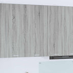 vidaXL Hängeschrank mit Speicher Grau Sonoma und Weiß 50 x 31 x 100 cm