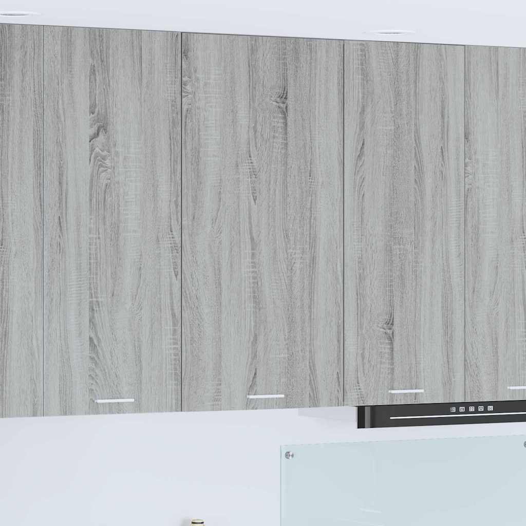 vidaXL Hängeschrank mit Speicher Grau Sonoma und Weiß 50 x 31 x 100 cm