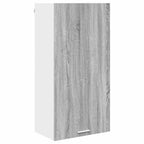 vidaXL Hängeschrank mit Speicher Grau Sonoma und Weiß 50 x 31 x 100 cm