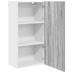 vidaXL Hängeschrank mit Speicher Grau Sonoma und Weiß 50 x 31 x 100 cm