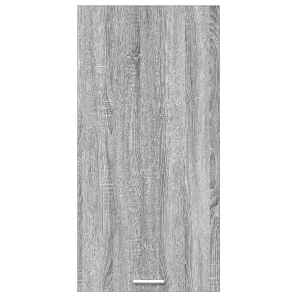 vidaXL Hängeschrank mit Speicher Grau Sonoma und Weiß 50 x 31 x 100 cm