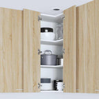 vidaXL Hängeschrank mit Tür Sonoma-Eiche und Weiß 57 x 57 x 100 cm