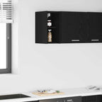 vidaXL Hängeschrank Schwarz Eichen-Optik 20 x 29,5 x 40 cm