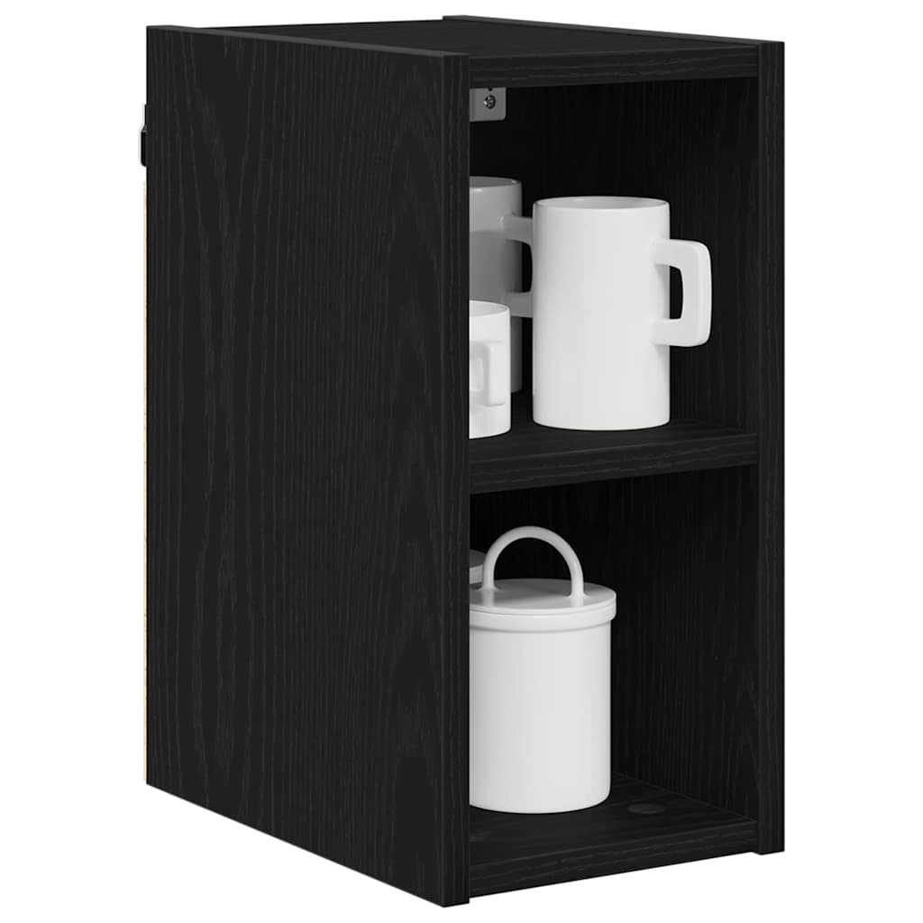 vidaXL Hängeschrank Schwarz Eichen-Optik 20 x 29,5 x 40 cm