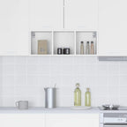 vidaXL Hängeschrank Riga Weiß 30 x 29,5 x 80 cm Holzwerkstoff