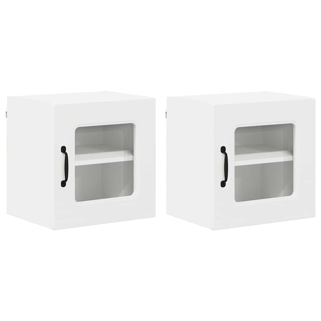 vidaXL Geschirrspülerfront Kalmar 2 pcs Weiß 40 x 31 x 40 cm