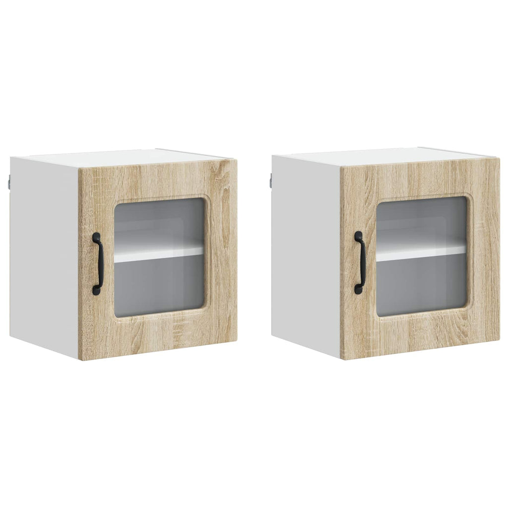 vidaXL Geschirrspülerfront Kalmar 2 pcs Sonoma-Eiche 40 x 31 x 40 cm