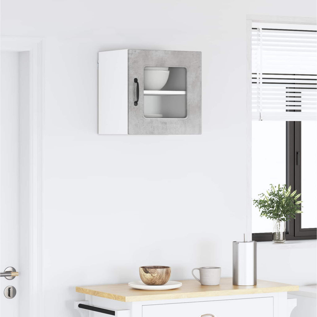 vidaXL Geschirrspülerfront Kalmar Beton Grau 40 x 31 x 40 cm