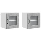 vidaXL Geschirrspülerfront Kalmar 2 pcs Beton Grau 40 x 31 x 40 cm