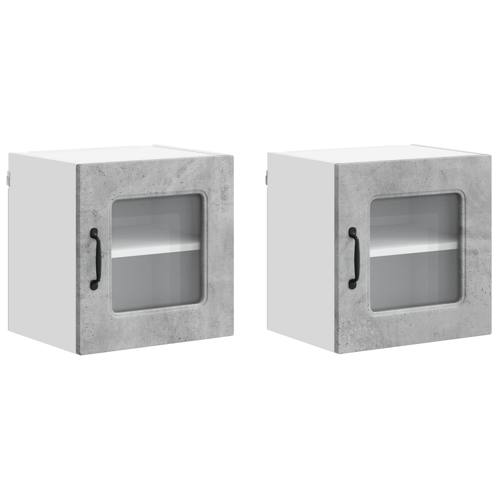 vidaXL Geschirrspülerfront Kalmar 2 pcs Beton Grau 40 x 31 x 40 cm