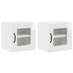 vidaXL Geschirrspülerfront Kalmar 2 pcs Hochglanz Weiß 40 x 31 x 40 cm
