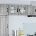 vidaXL Geschirrspülerfront Kalmar 2 pcs Graues Sonoma 40 x 31 x 40 cm
