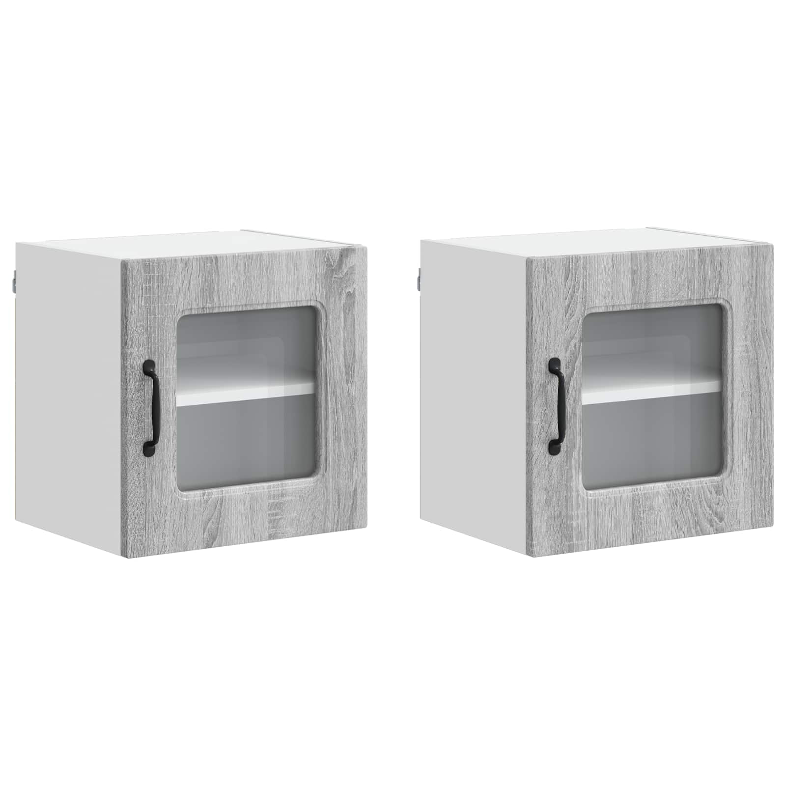 vidaXL Geschirrspülerfront Kalmar 2 pcs Graues Sonoma 40 x 31 x 40 cm