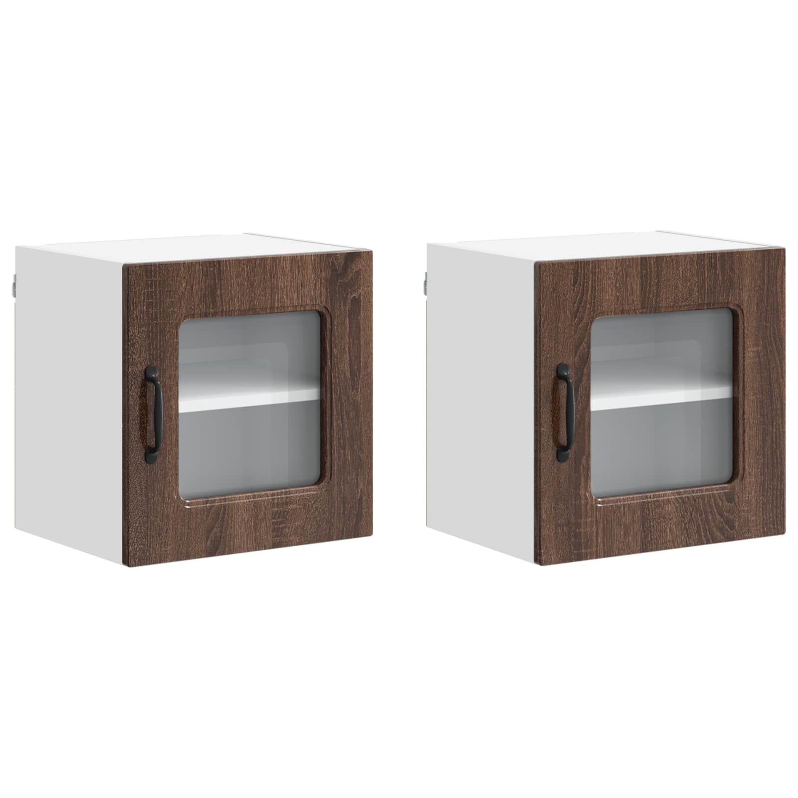 vidaXL Geschirrspülerfront Kalmar 2 pcs Braun Eichen-Optik