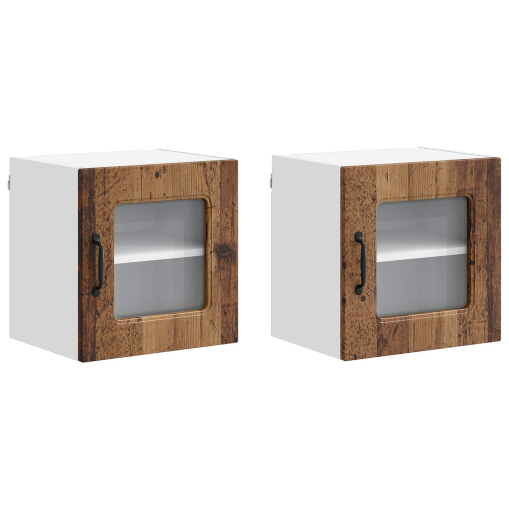 vidaXL Geschirrspülerfront Kalmar 2 pcs Altholz 40 x 31 x 40 cm