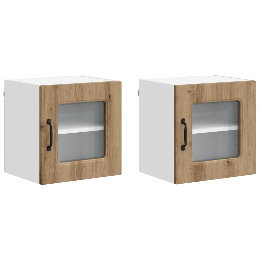 vidaXL Geschirrspülerfront Kalmar 2 pcs Artisan-Eiche 40 x 31 x 40 cm