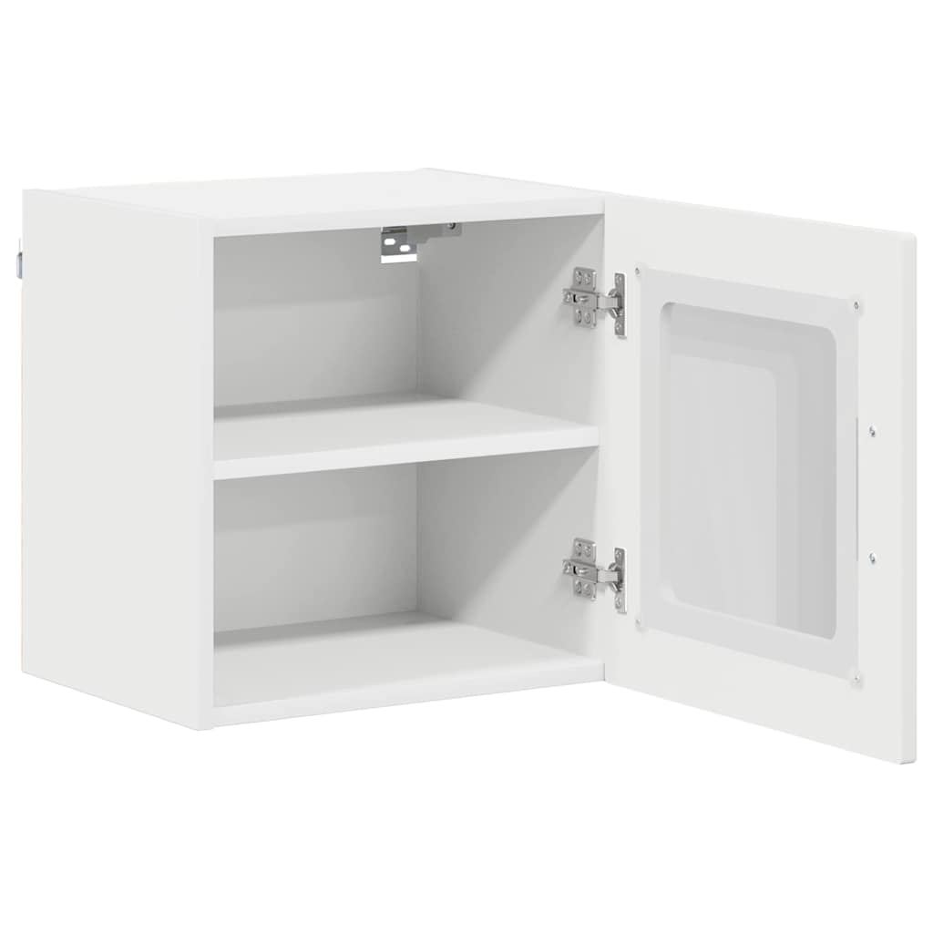 vidaXL Wandglas-Schrank LUCCA Weiß 40 x 31 x 40 cm Holzwerkstoff