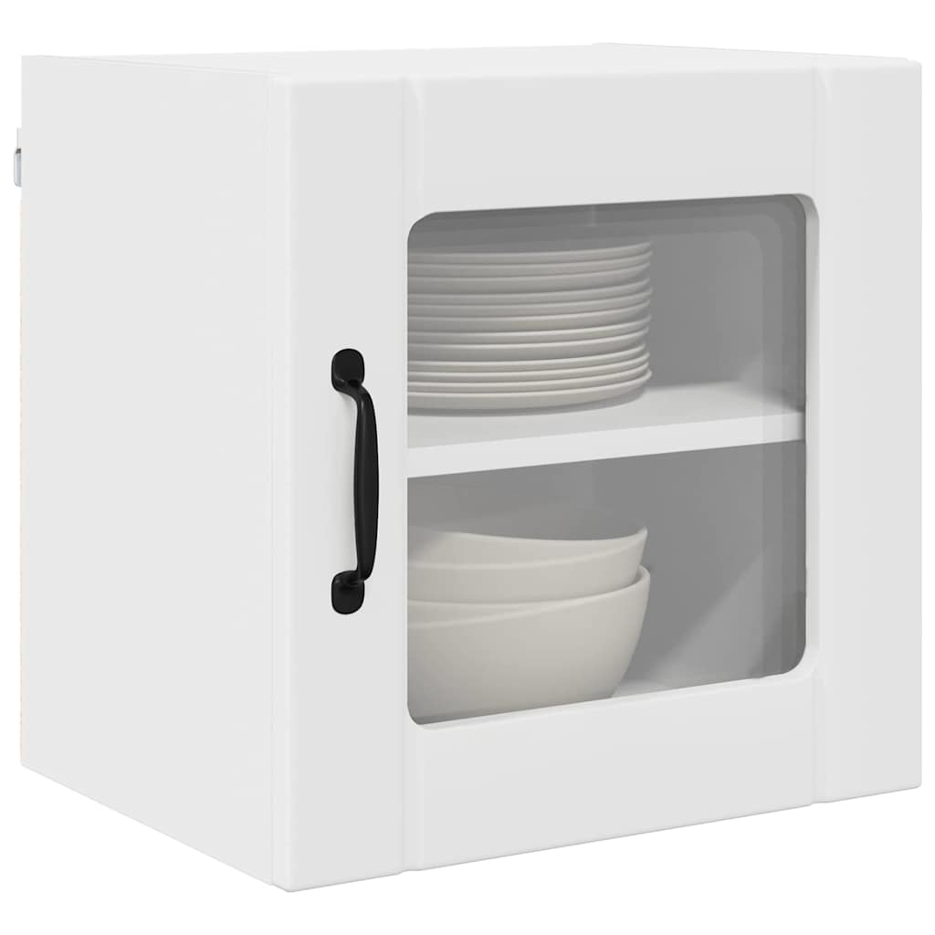 vidaXL Wandglas-Schrank LUCCA Weiß 40 x 31 x 40 cm Holzwerkstoff