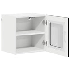 vidaXL Wandglas-Schrank LUCCA 2 pcs Schwarz 40 x 31 x 40 cm