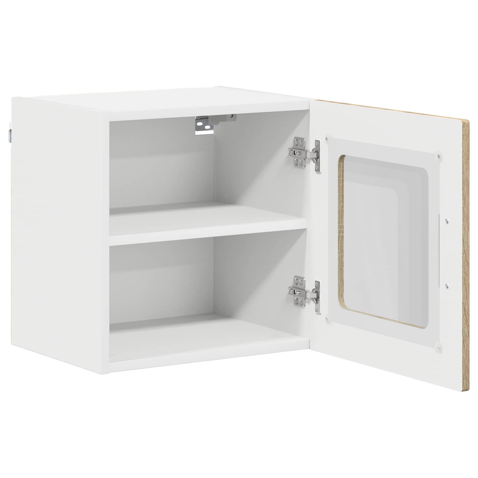 vidaXL Wandglas-Schrank LUCCA Sonoma-Eiche 40 x 31 x 40 cm