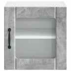 vidaXL Wandglas-Schrank LUCCA Betongrau 40 x 31 x 40 cm Holzwerkstoff