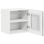 vidaXL Wandglas-Schrank LUCCA 2 pcs Betongrau 40 x 31 x 40 cm