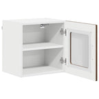 vidaXL Wandglas-Schrank LUCCA Brauneiche 40 x 31 x 40 cm Holzwerkstoff