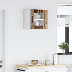 vidaXL Wandglas-Schrank LUCCA Altholz 40 x 31 x 40 cm Holzwerkstoff