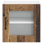 vidaXL Wandglas-Schrank LUCCA Altholz 40 x 31 x 40 cm Holzwerkstoff