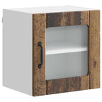 vidaXL Wandglas-Schrank LUCCA 2 pcs Altholz 40 x 31 x 40 cm