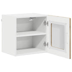 vidaXL Wandglas-Schrank LUCCA Artisan-Eiche 40 x 31 x 40 cm