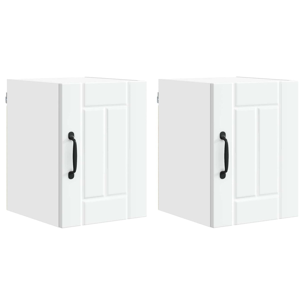 vidaXL Wandschrank LUCCA 2 pcs Weiß 30 x 31 x 40 cm Holzwerkstoff