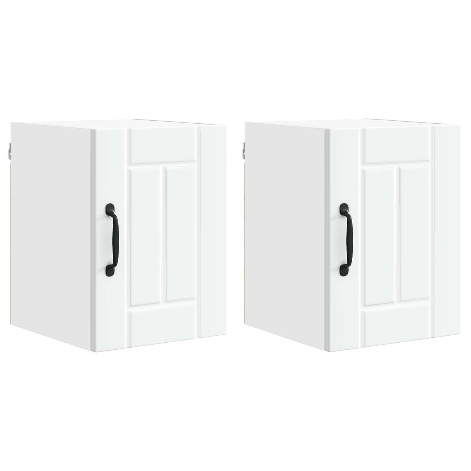 vidaXL Wandschrank LUCCA 2 pcs Weiß 30 x 31 x 40 cm Holzwerkstoff
