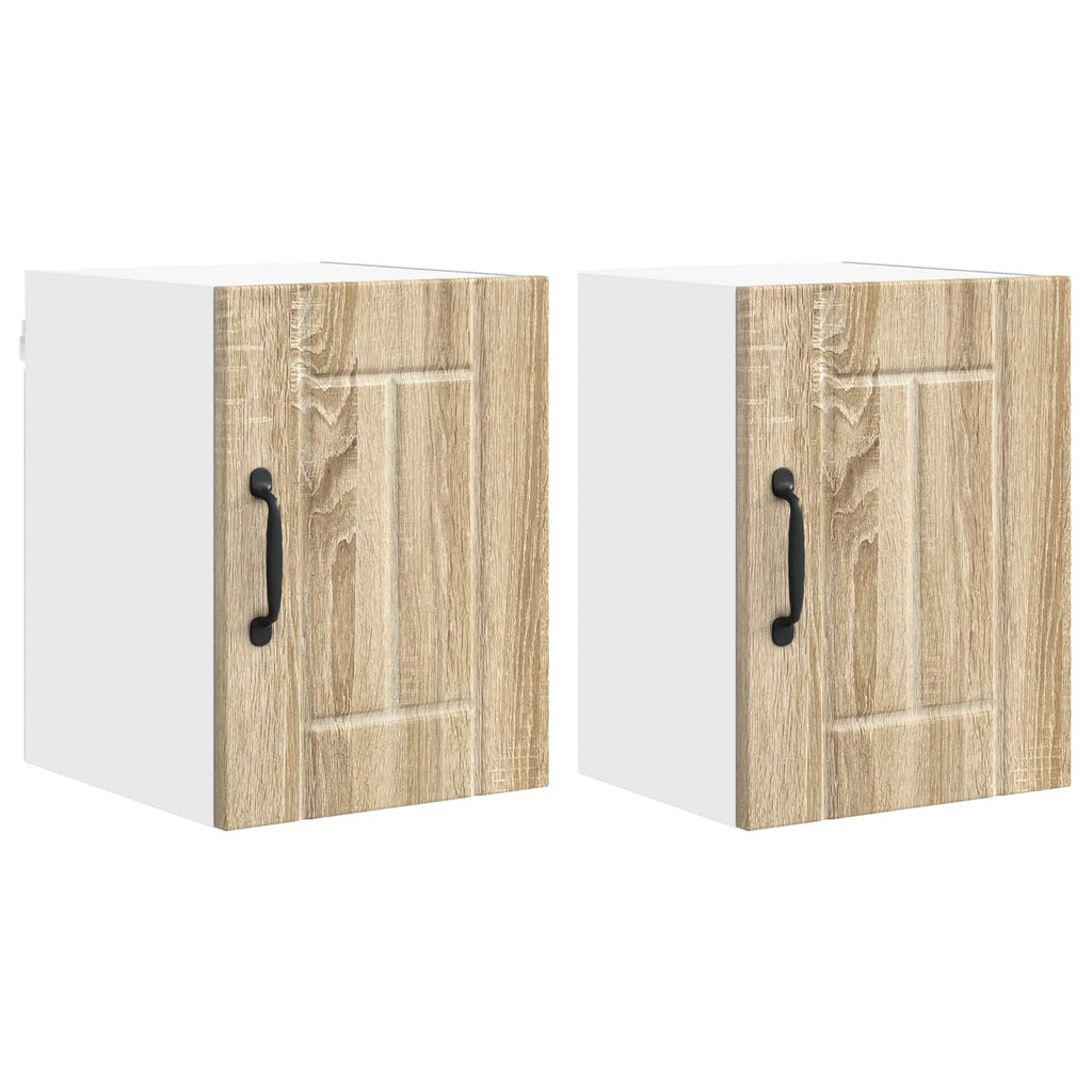 vidaXL Wandschrank LUCCA 2 pcs Sonoma-Eiche 30 x 31 x 40 cm