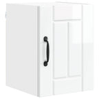 vidaXL Wandschrank LUCCA 2 pcs Hochglanz Weiß 30 x 31 x 40 cm