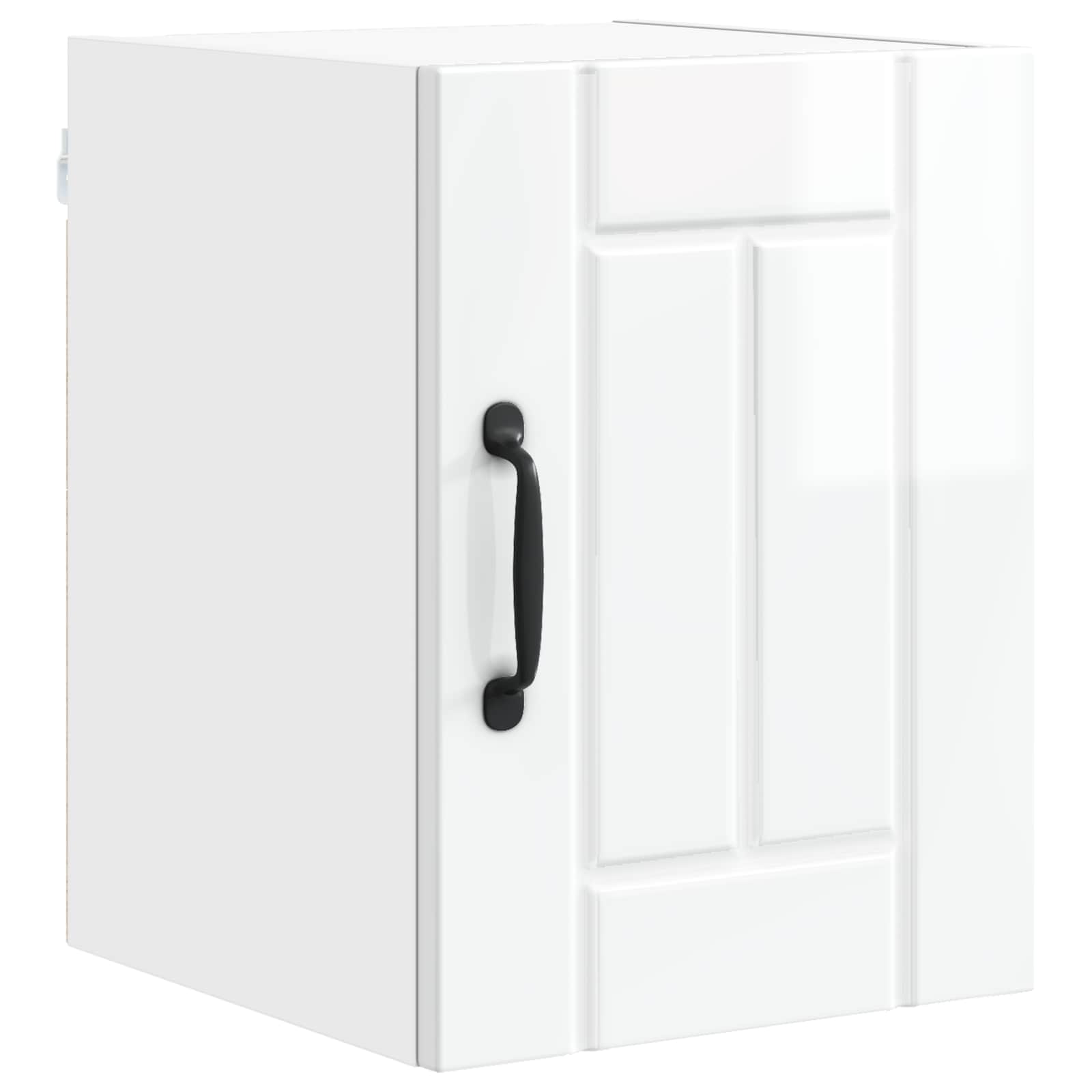 vidaXL Wandschrank LUCCA 2 pcs Hochglanz Weiß 30 x 31 x 40 cm
