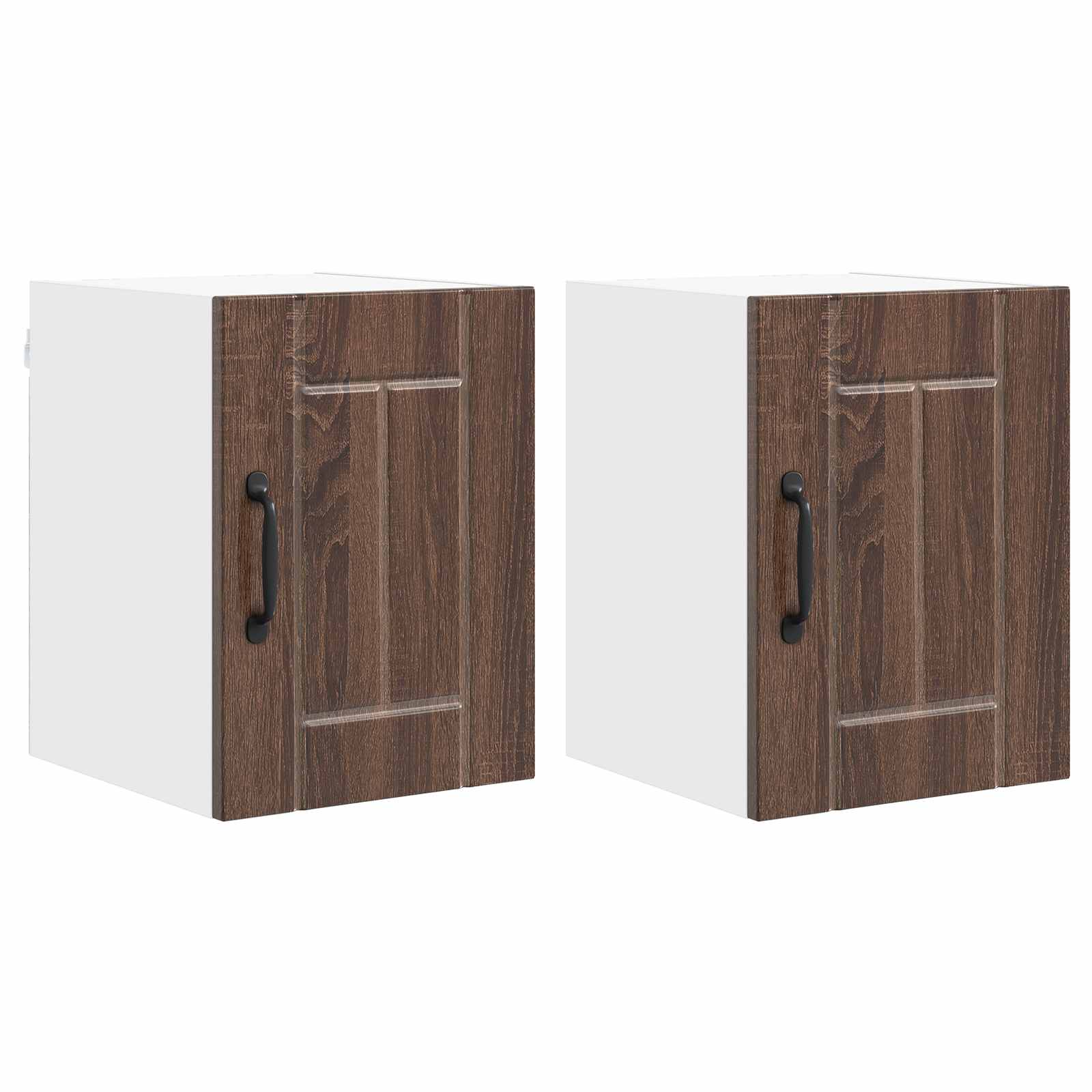 vidaXL Wandschrank LUCCA 2 pcs Brauneiche 30 x 31 x 40 cm