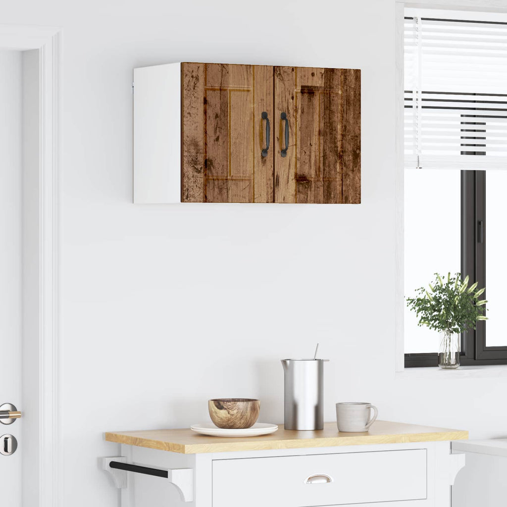 vidaXL Wandschrank LUCCA 2 pcs Altholz 30 x 31 x 40 cm Holzwerkstoff