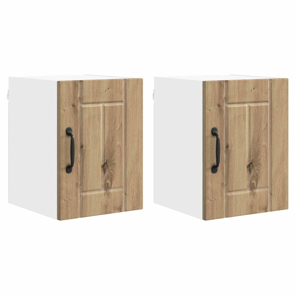 vidaXL Wandschrank LUCCA 2 pcs Artisan-Eiche 30 x 31 x 40 cm